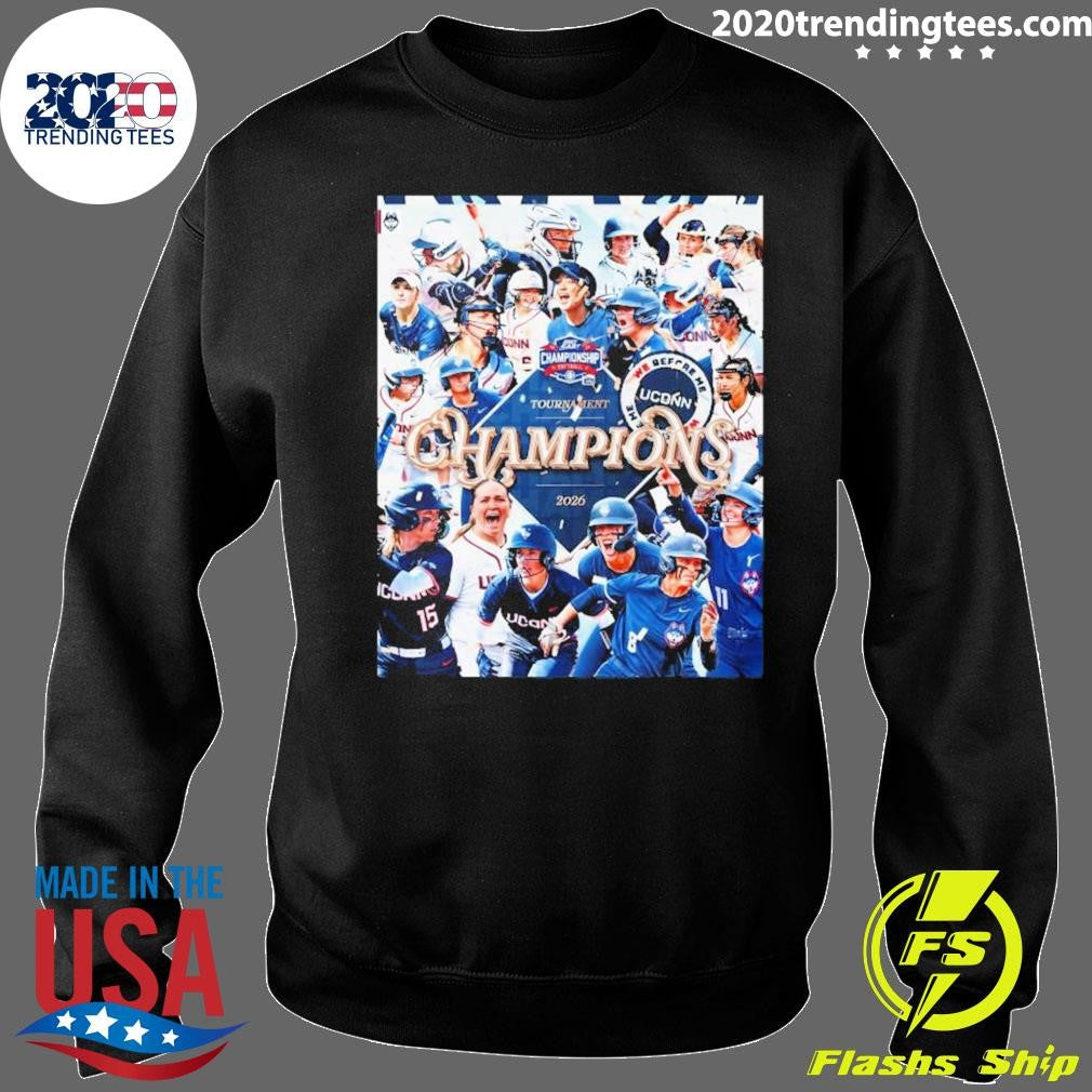 Uconn Huskies 2026 Big East Softball Tournament Champions Shirt