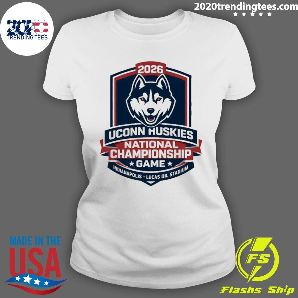 Uconn Huskies National Championship Game 2026 Lucas Oil Stadium Shirt