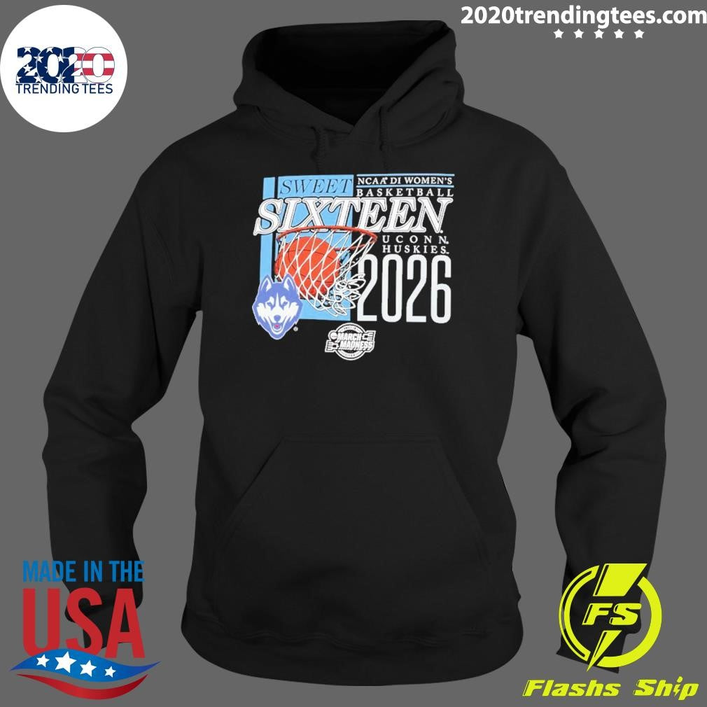 Uconn Huskies Sweet Sixteen 2026 NCAA D1 Women’s Basketball March Madness Shirt