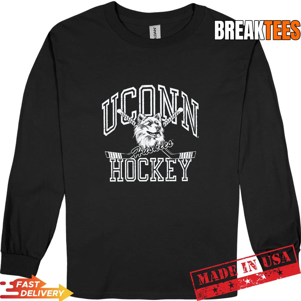 Uconn Huskies Vintage Hockey T-shirt