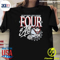 Uconn Huskies Women’s Basketball 2026 NCAA Final Four Zone Move Four It All Navy Shirt