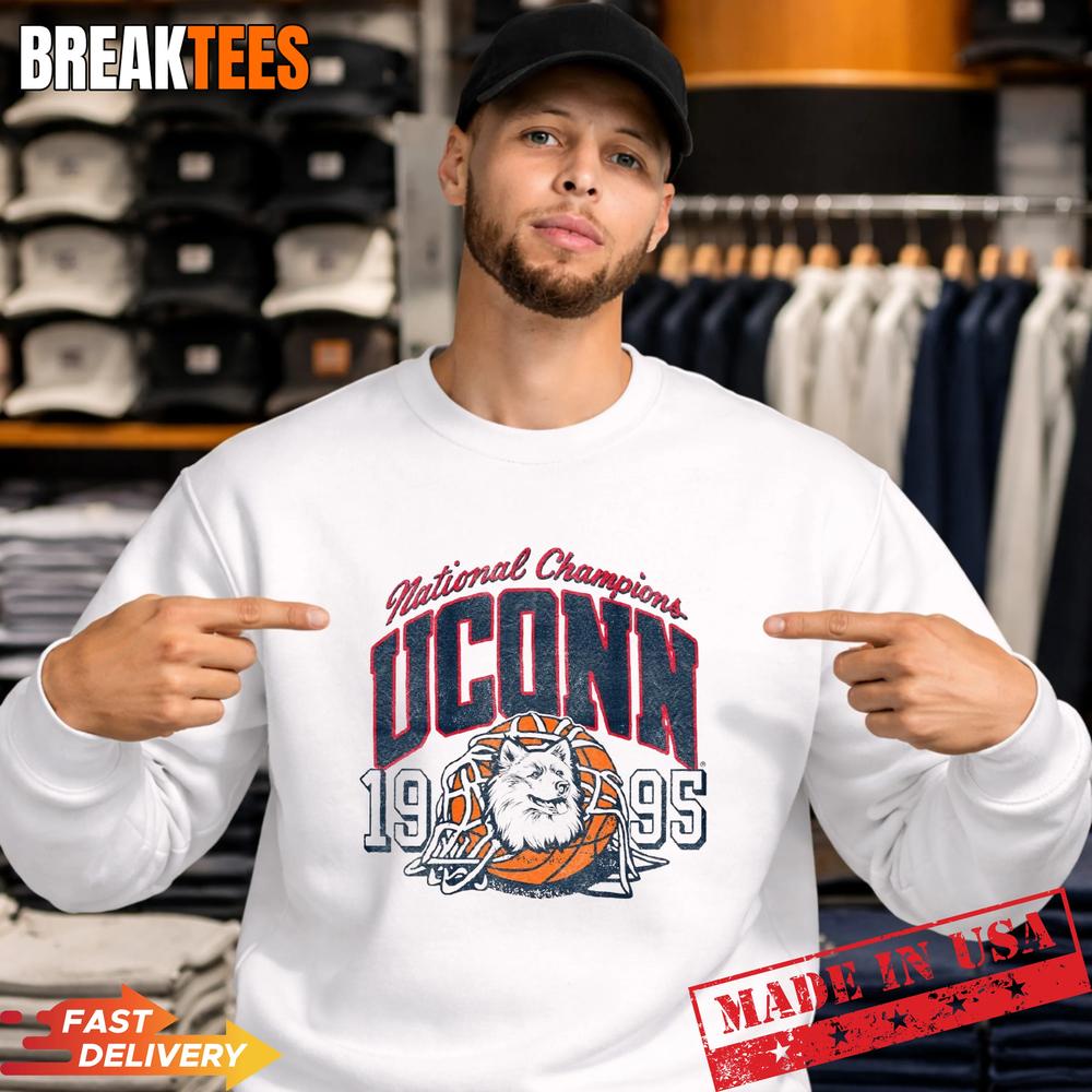 Uconn Vintage 1995 Basketball Champions T-shirt
