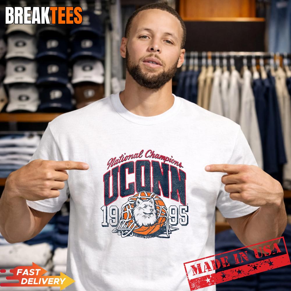 Uconn Vintage 1995 Basketball Champions T-shirt