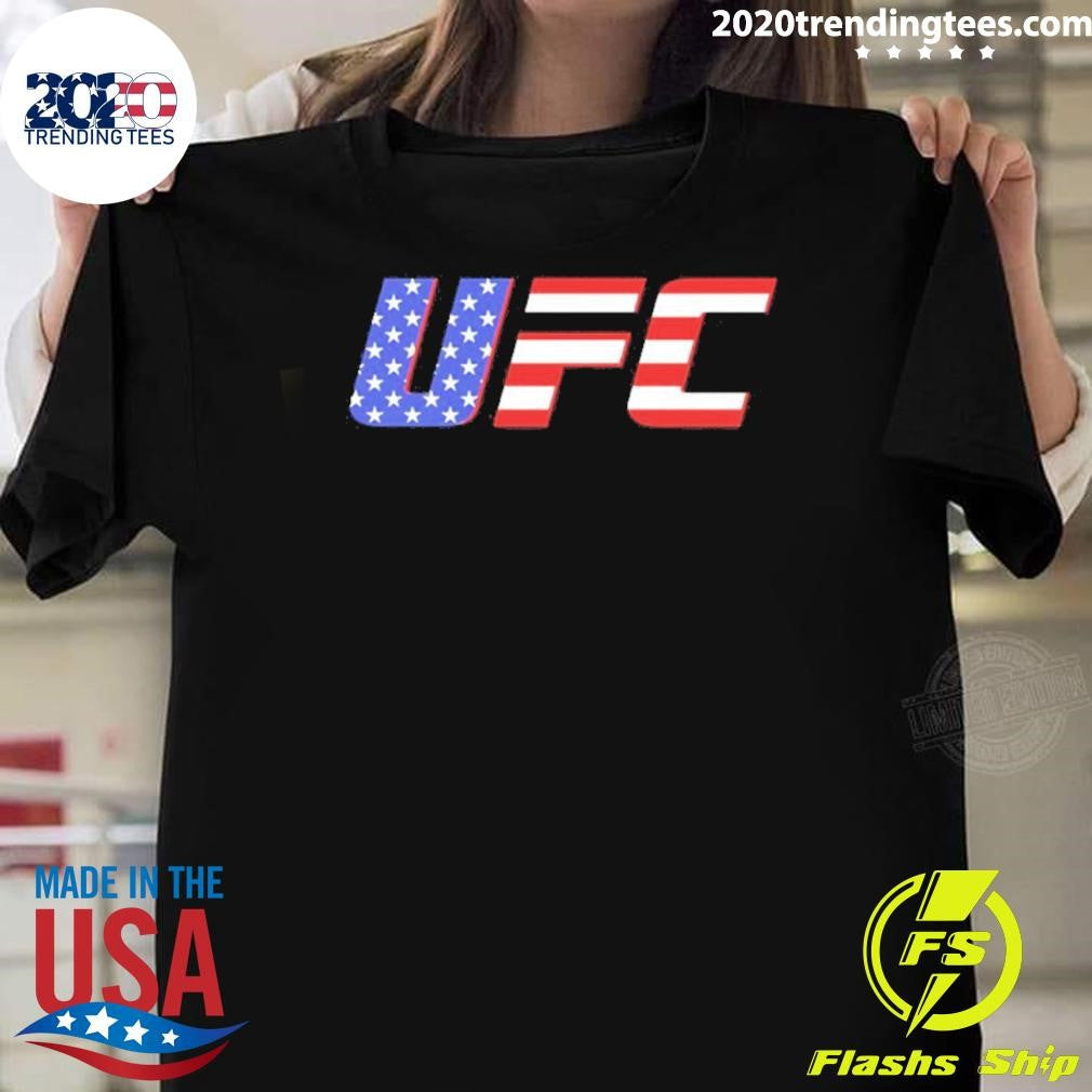 Ufc Logo American Flag Shirt