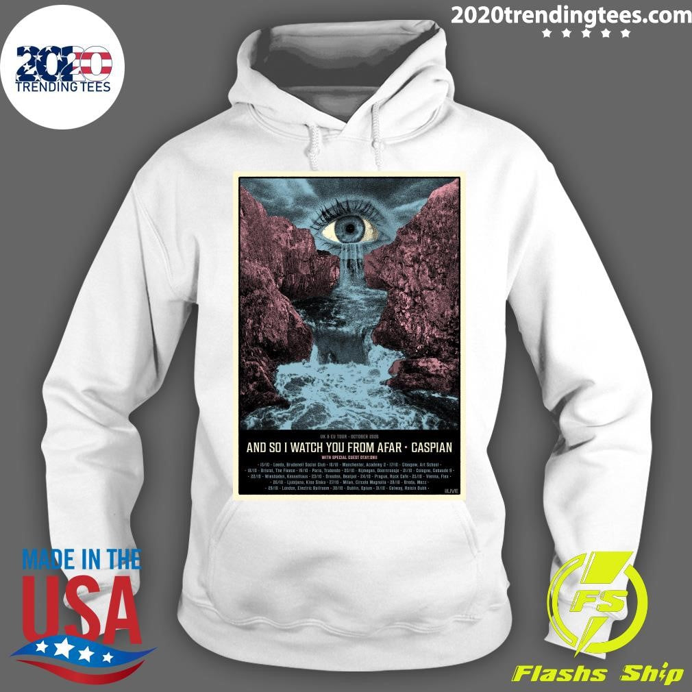 Uk & Eu Tour-October 2026 and So I Watch You From Afar Caspian With Special Guest Otay Onto Shirt