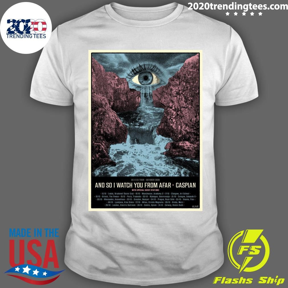 Uk & Eu Tour-October 2026 and So I Watch You From Afar Caspian With Special Guest Otay Onto Shirt