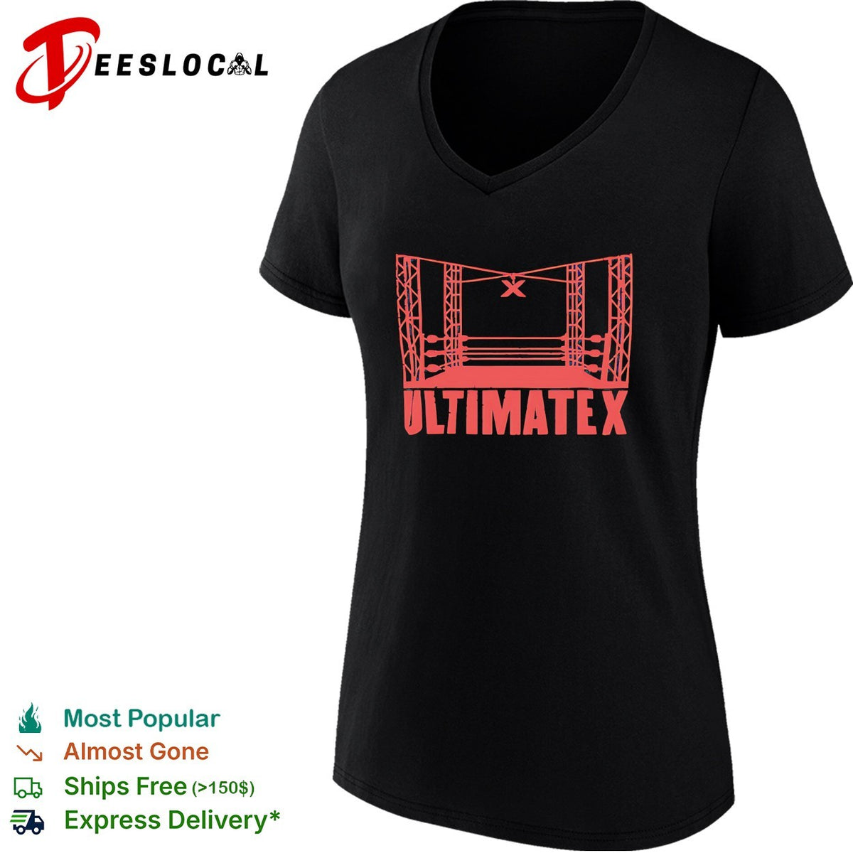 Ultimate X wrestling ring silhouette shirt