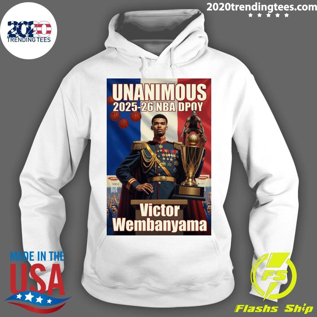 Unanimous 2025-26 NBA Dpoy Victor Wembanyama Shirt