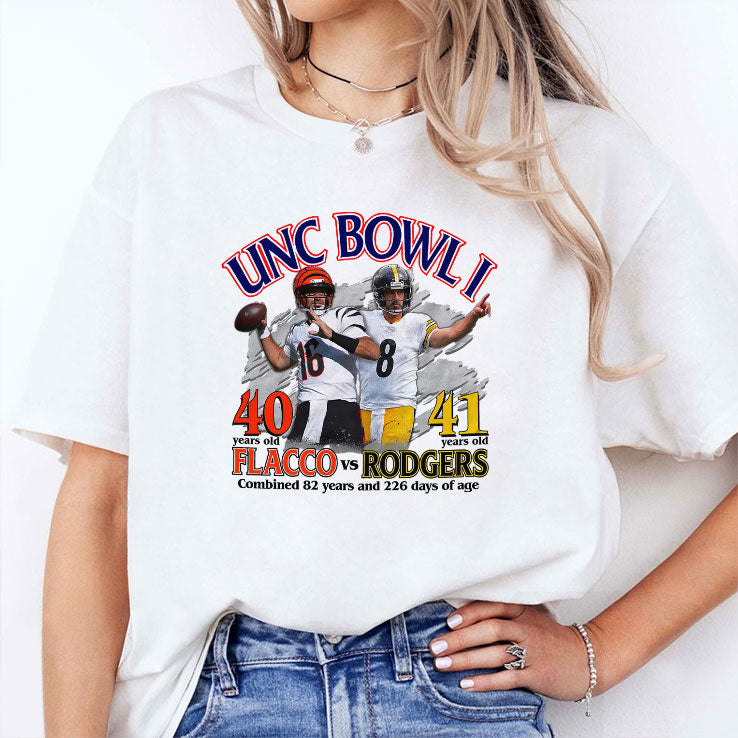 Unc Bowl I Joe Flacco vs Aaron Rodgers T Shirt