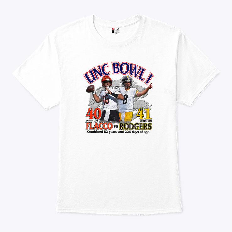 Unc Bowl I Joe Flacco vs Aaron Rodgers T Shirt