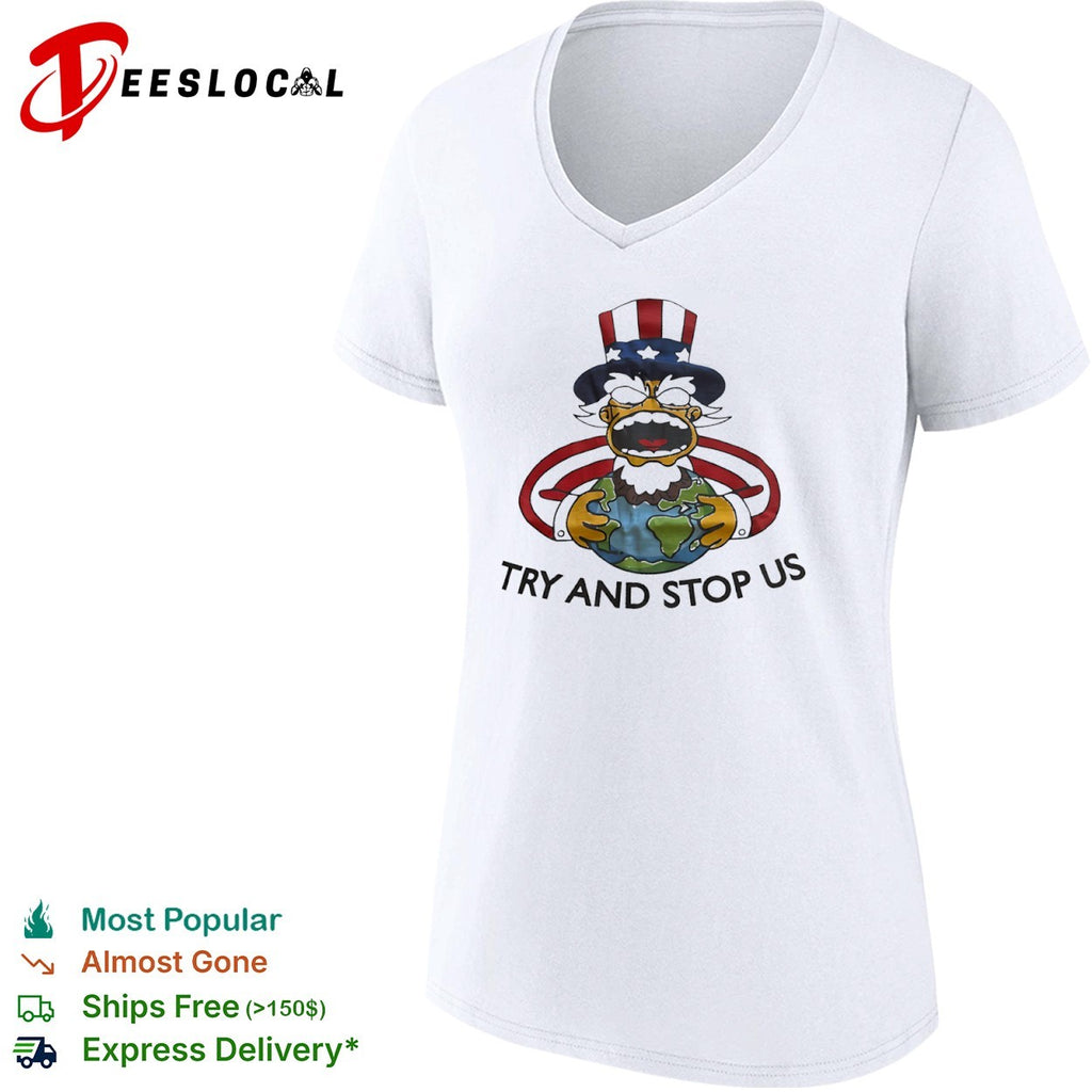 Uncle Sam World Grab Try and Stop Us shirt