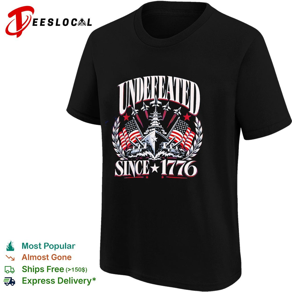 Undefeated Since 1776 American Flag shirt