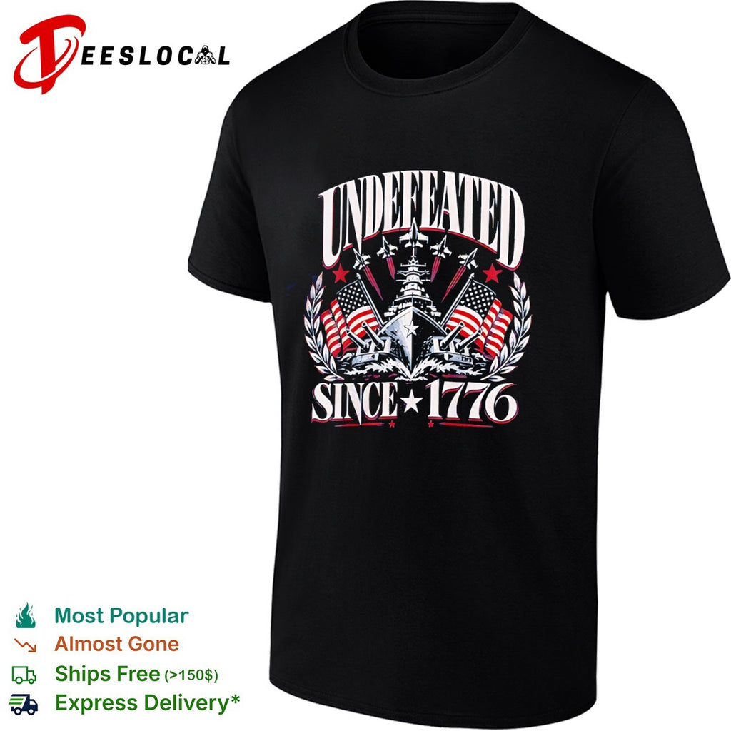 Undefeated Since 1776 American Flag shirt