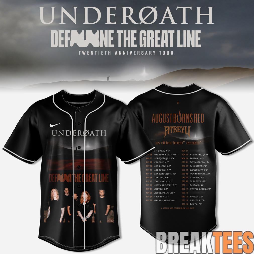 Underoath x Define The Great Line 20th Anniversary Baseball Jersey