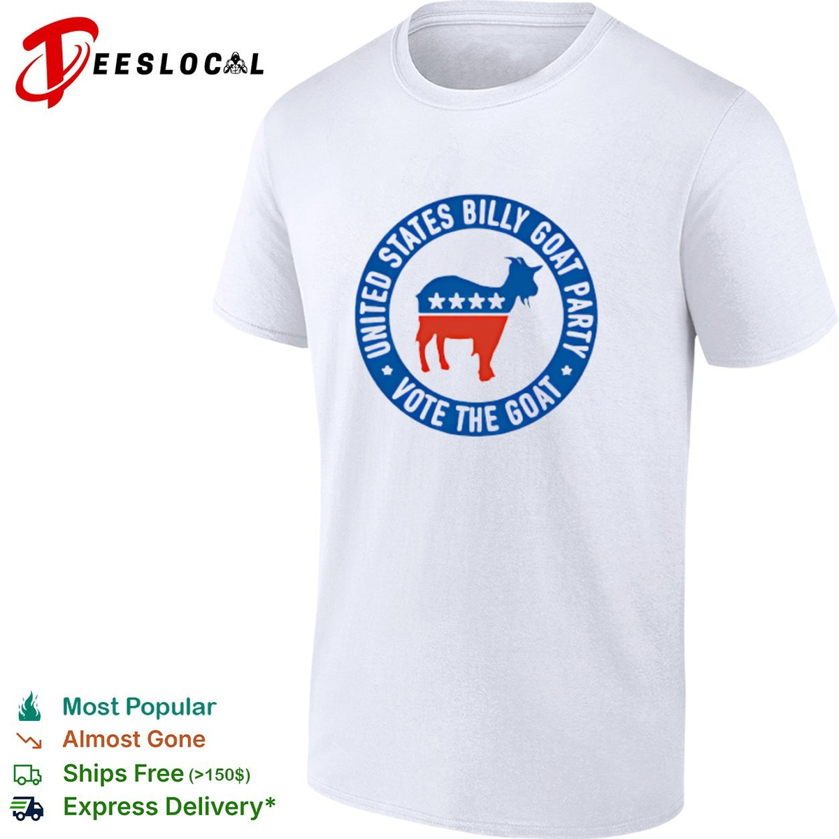 United States Billy Goat Party Vote the Goat American Politics Satire shirt