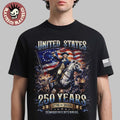 United States Of America USA 250 Anniversary 1776 2026 American Flag Semiquincentennial George Washington T-Shirt