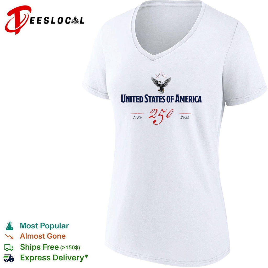 United States of America 250 1776 2026 Eagle Logo Anniversary Commemorative shirt