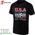 United States of America Soccer Club USA est 1913 flying ball shirt