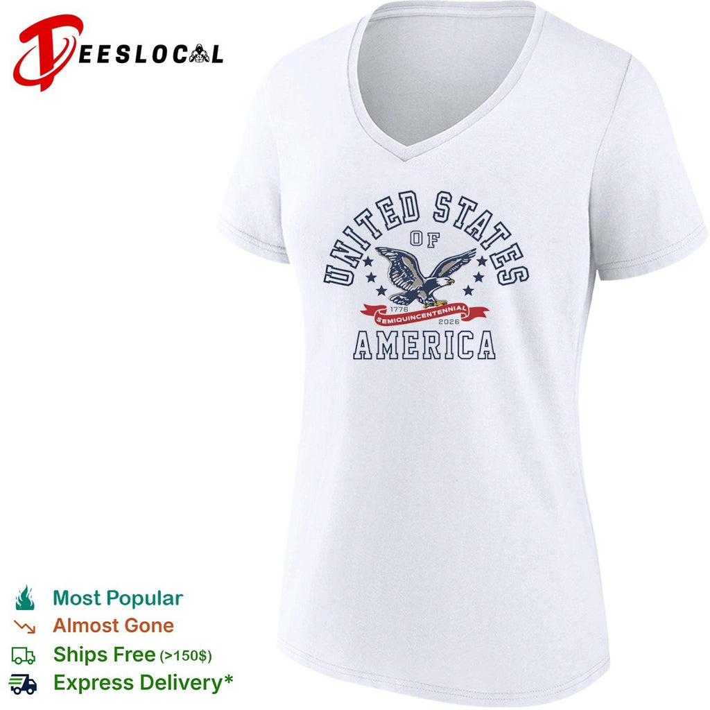 United States of America flying eagle 1776 semiquincentennial 2026 shirt