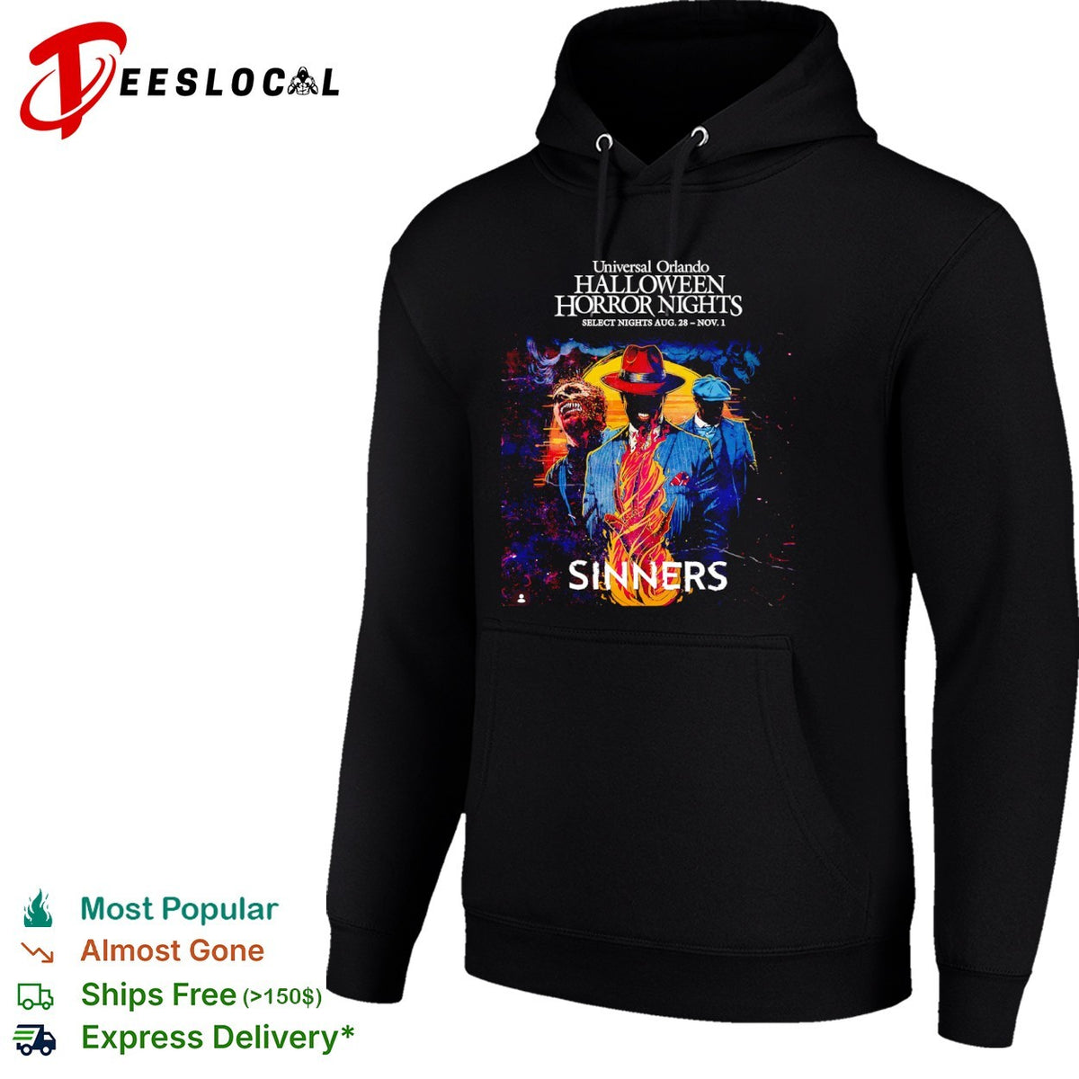 Universal Orlando Halloween Horror Nights Sinners Select Nights shirt