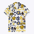 University Of California Berkeley Floral Button Down Hawaiian Shirt