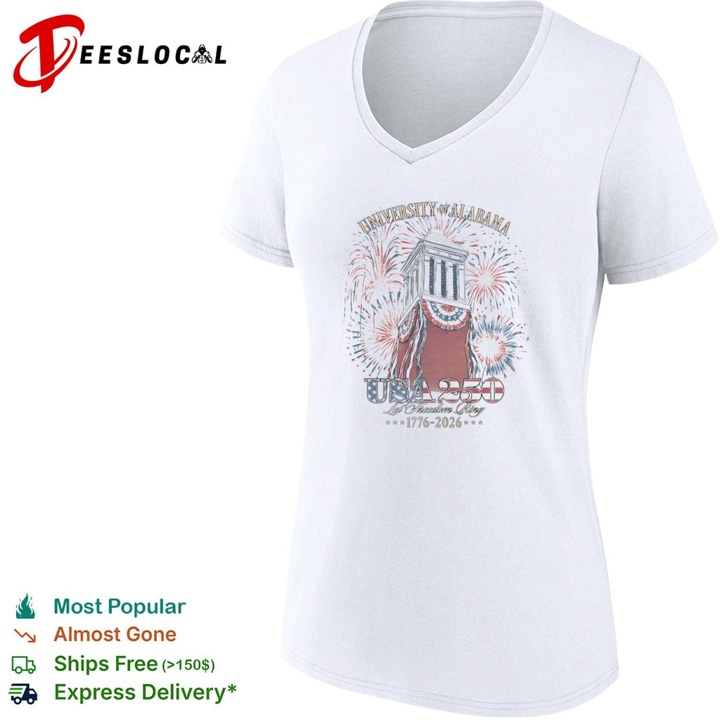 University of Alabama USA 250 Let Freedom Ring 1776 2026 Denman Hall Celebration shirt