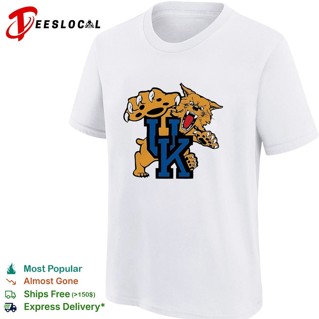 University of Kentucky Wildcats UK Logo Mascot Sports Team Fan shirt