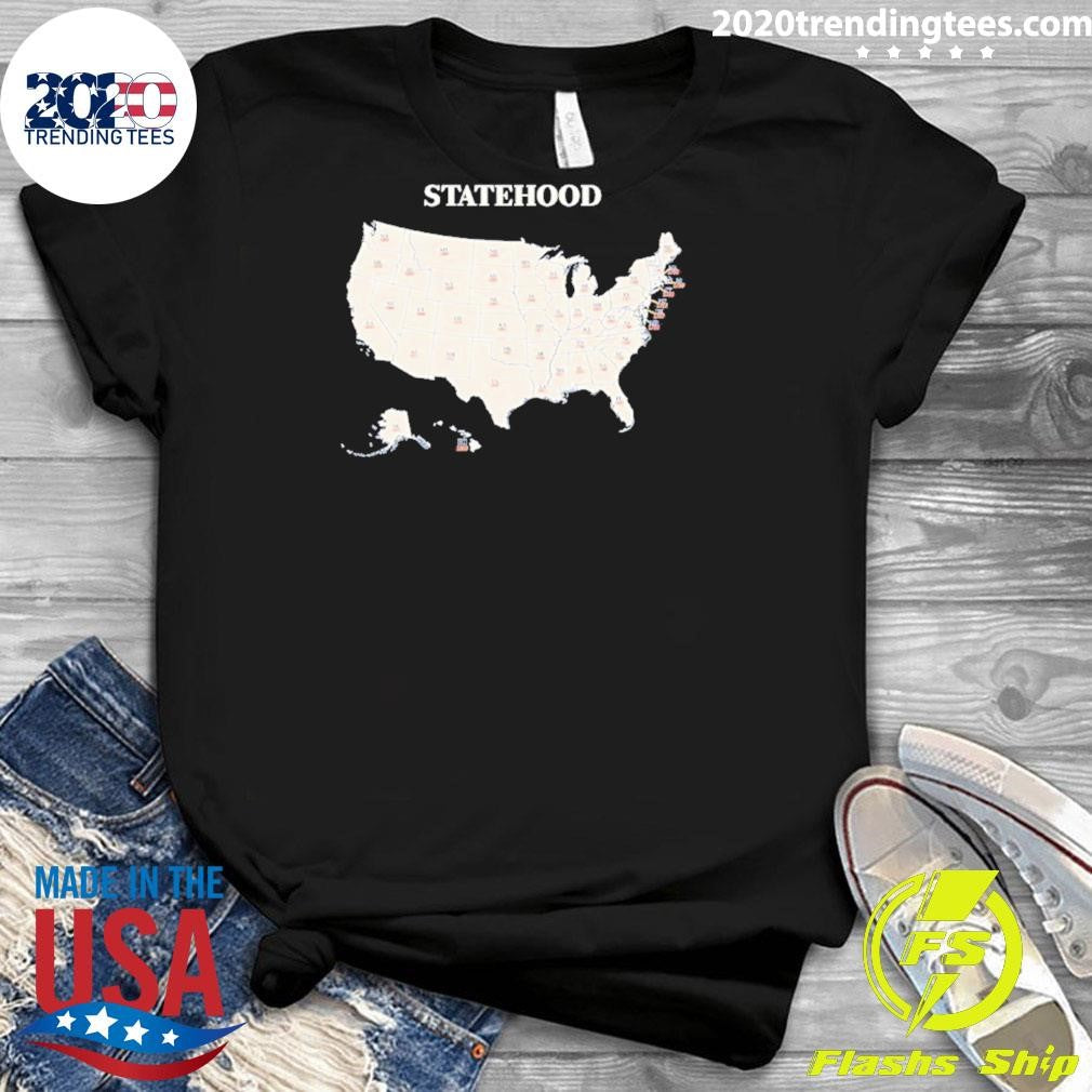 Us Statehood Map Shirt