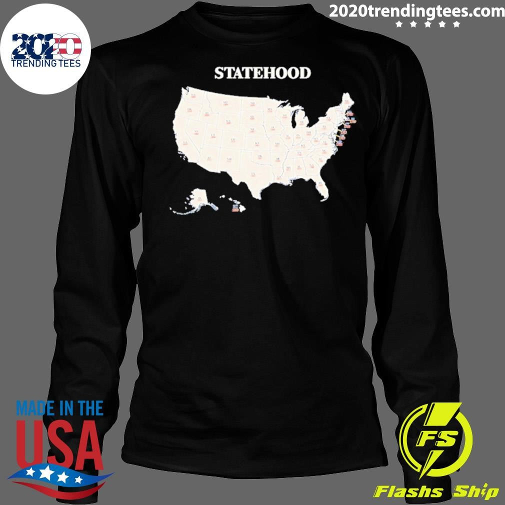 Us Statehood Map Shirt