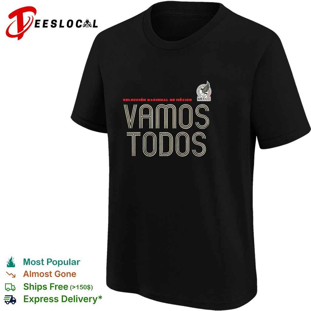 Vamos todos Mexico Seleccion Nacional dark minimal shirt