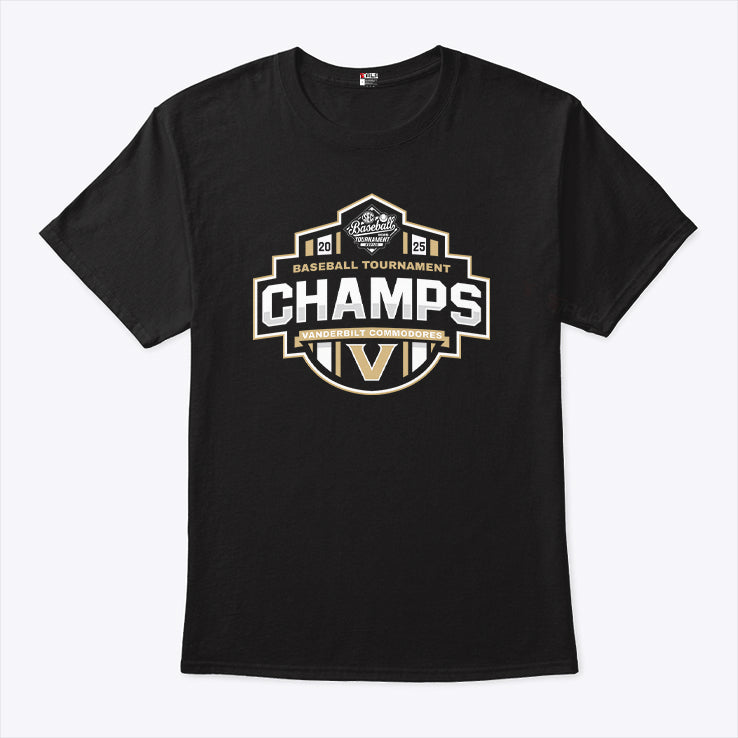 Vanderbilt Commodores Baseball SEC Champs 2025 T Shirt