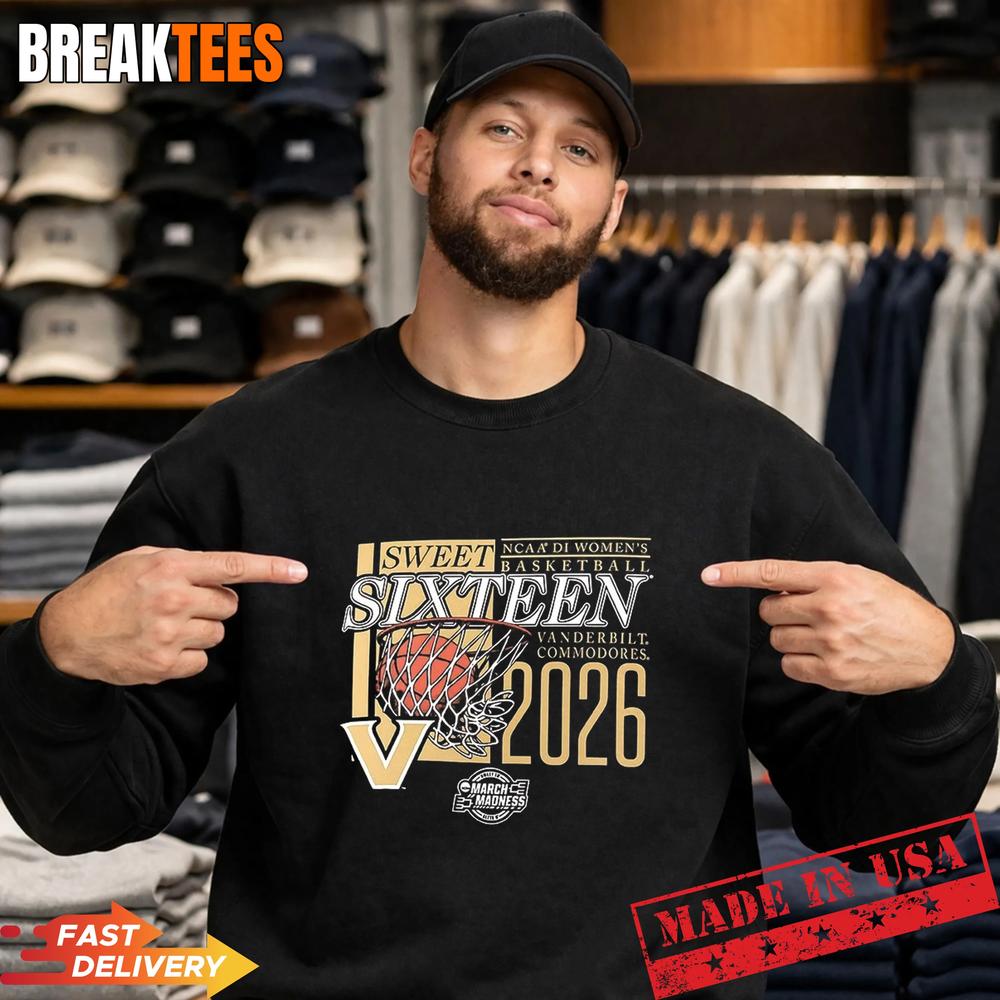 Vanderbilt Commodores Sweet Sixteen NCAA 2026 Basketball Shirt