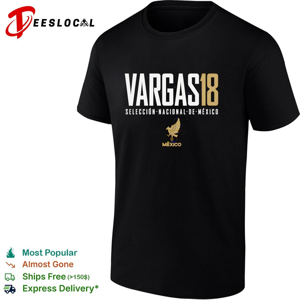 Vargas 18 Mexico Seleccion Nacional de Mexico shirt
