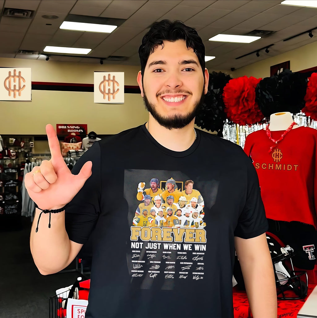 Vegas Golden Knight forever not just when we win signature shirt