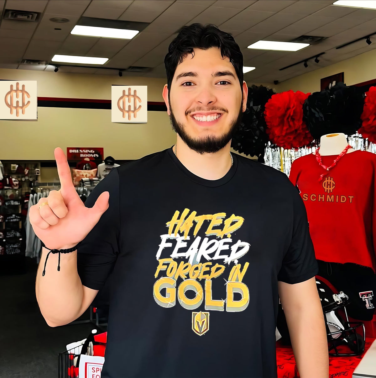 Vegas Golden Knights Hated Feared Forged In Gold shirt