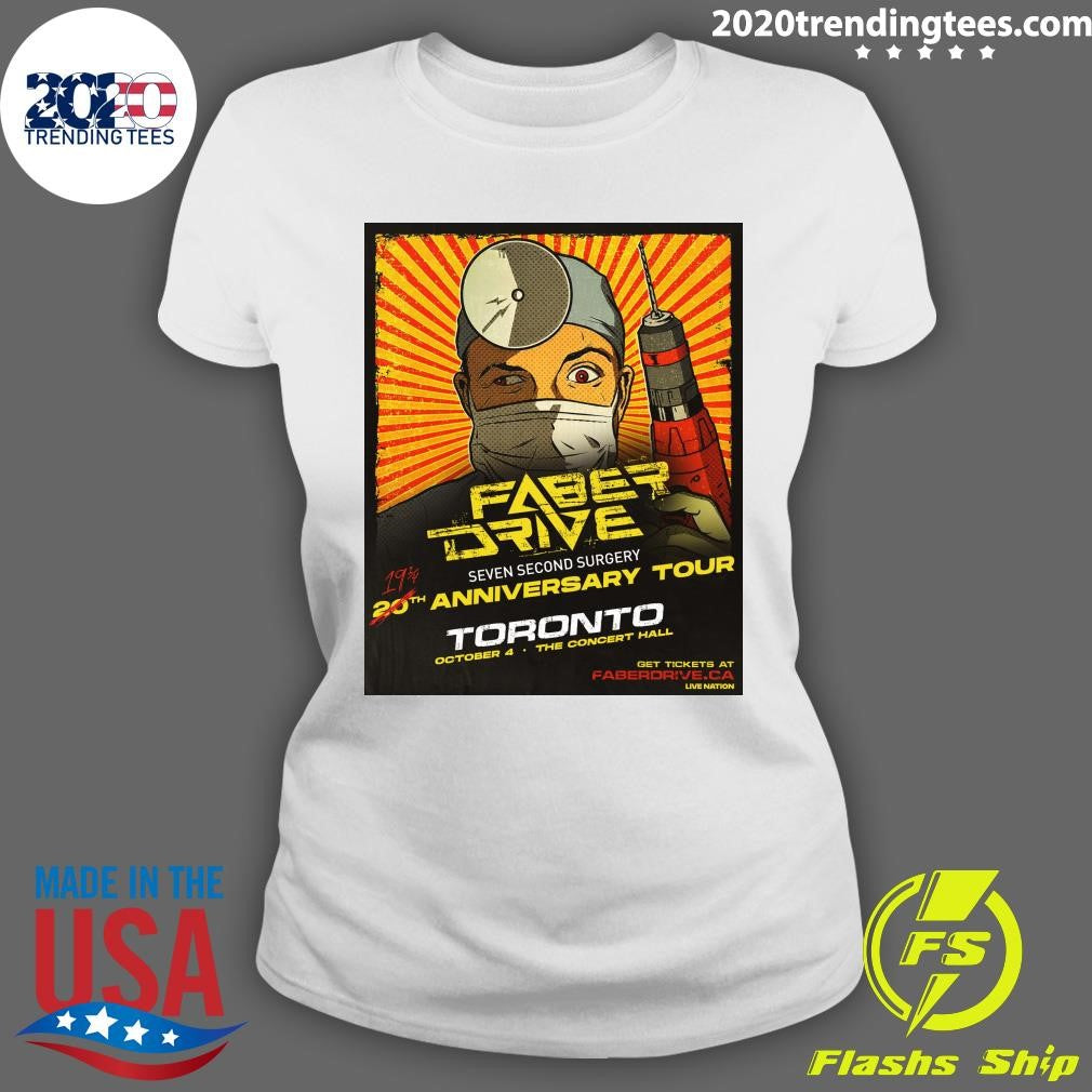 Venue Upgrade Due to popular demand, Faber Drive on October 4 is moving to The Concert Hall Shirt