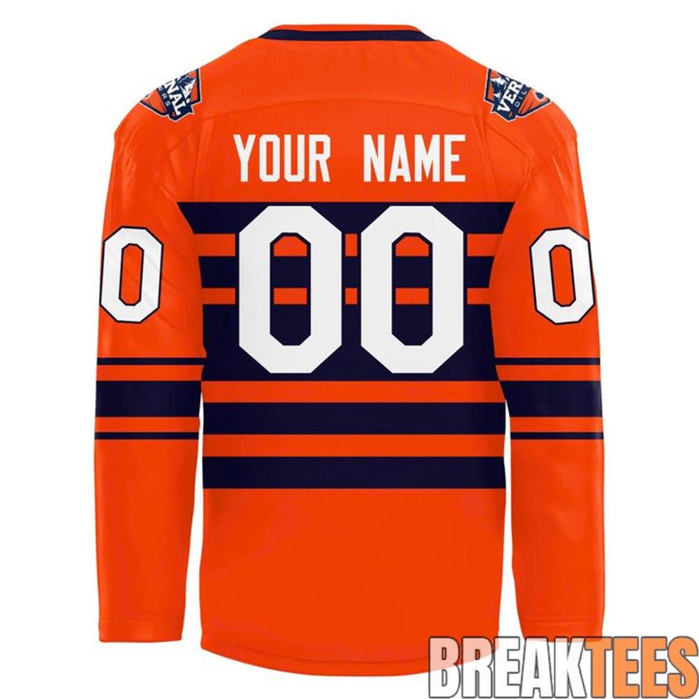 Vernal Oilers Orange Hockey Jersey