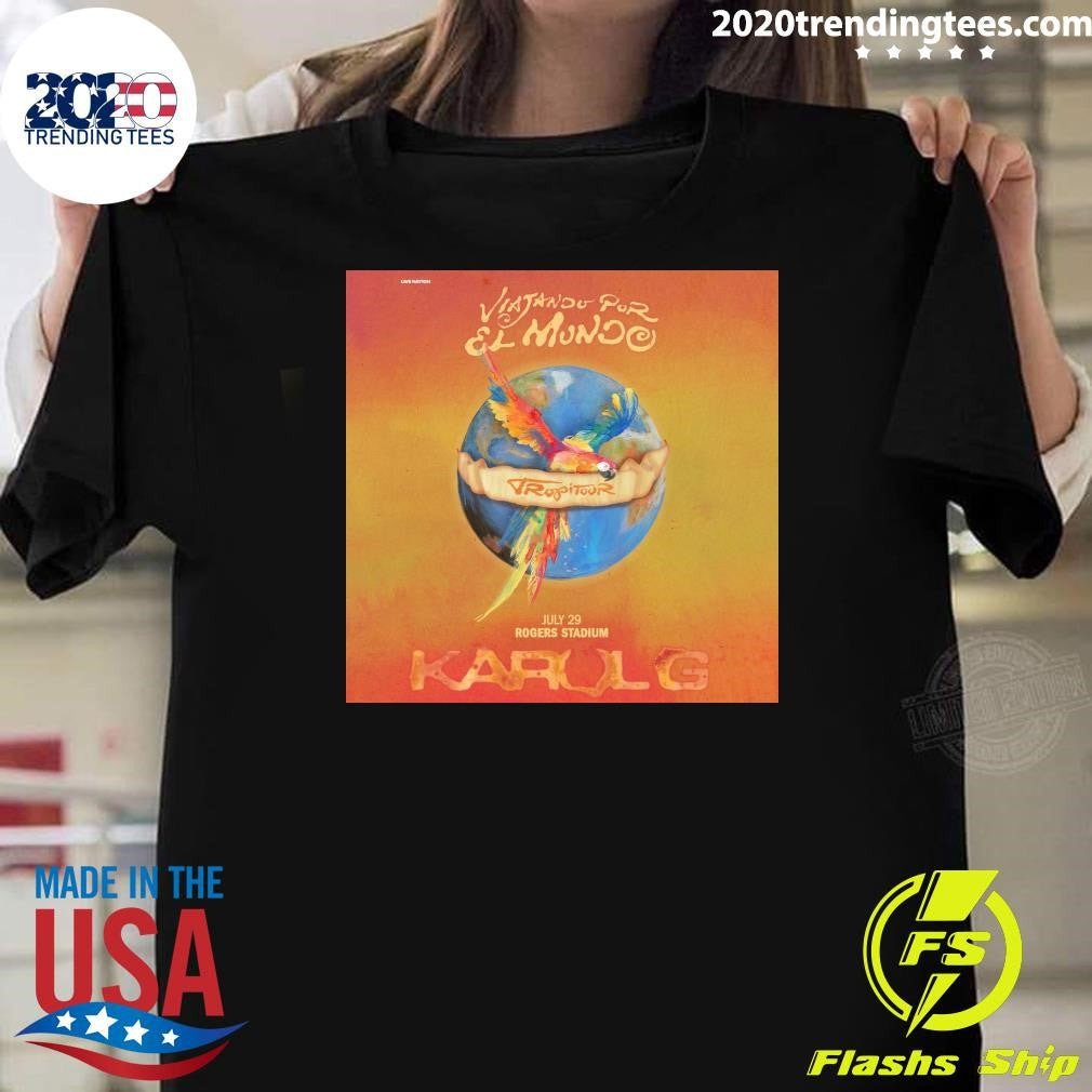 Viajando Por El Mundo Tropitour July 29 Rogers Stadium Karol G Shirt