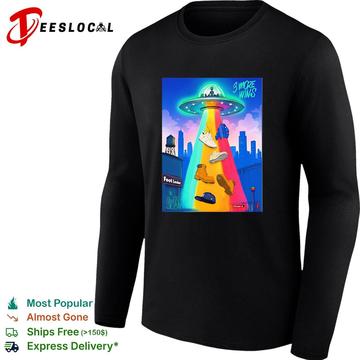 Victor Wembanyama 3 More Wins UFO Abduction shirt