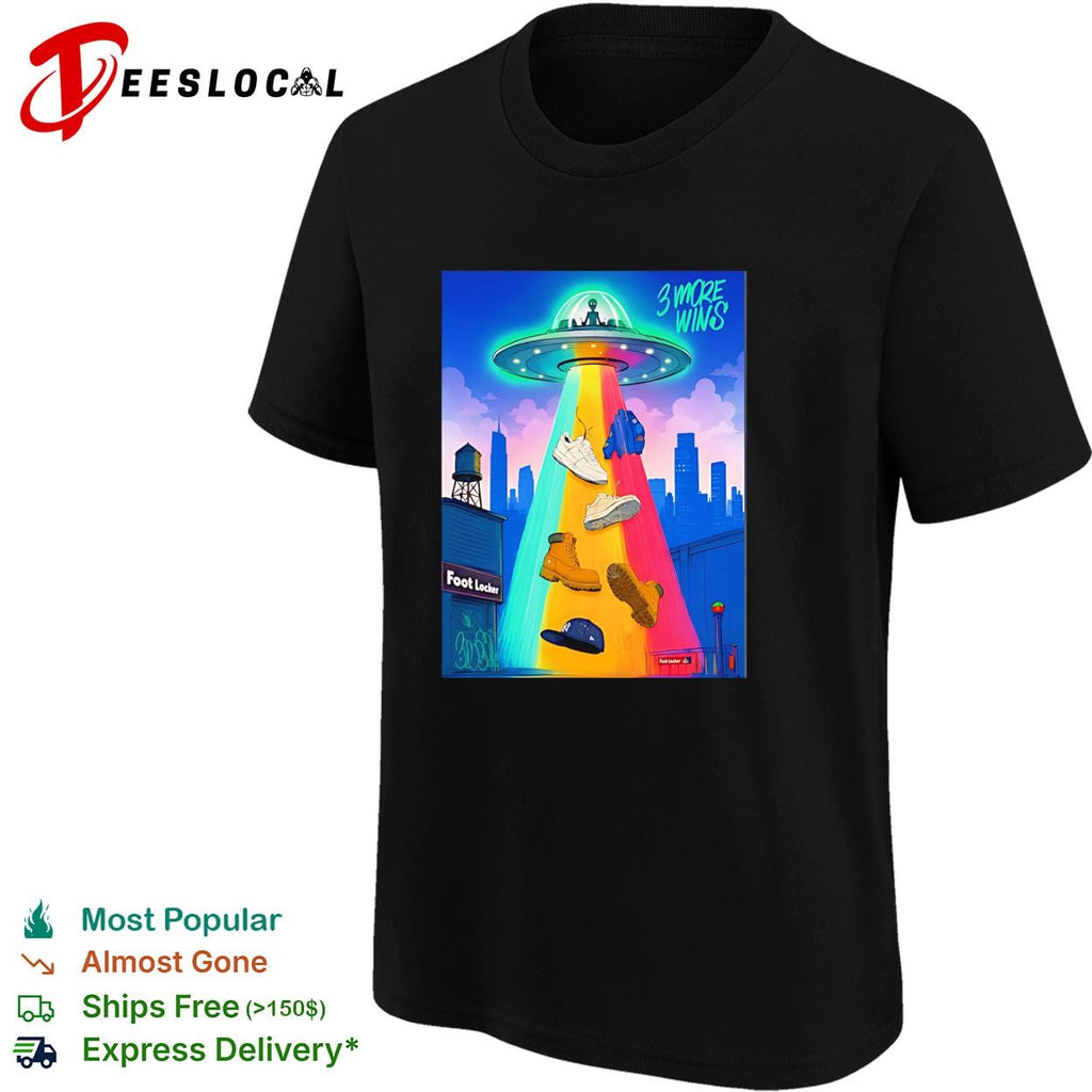 Victor Wembanyama 3 More Wins UFO Abduction shirt