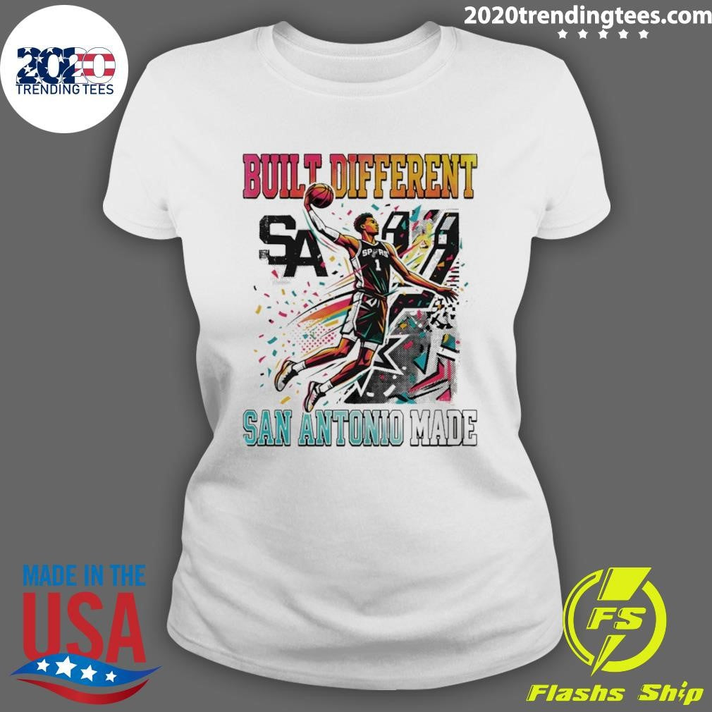 Victor Wembanyama Built Different San Antonio Made Spurs Basketball Wemby Era 2026 Shirt