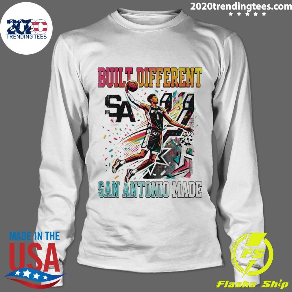 Victor Wembanyama Built Different San Antonio Made Spurs Basketball Wemby Era 2026 Shirt