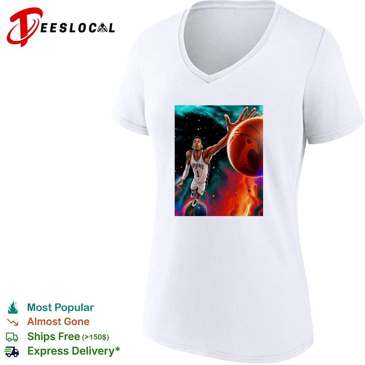 Victor Wembanyama Cosmic Dunk San Antonio Spurs shirt