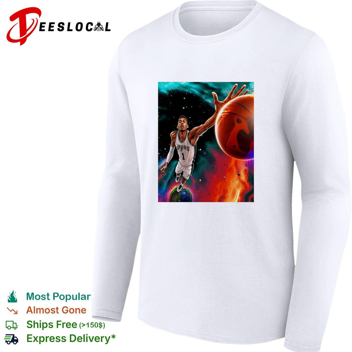 Victor Wembanyama Cosmic Dunk San Antonio Spurs shirt