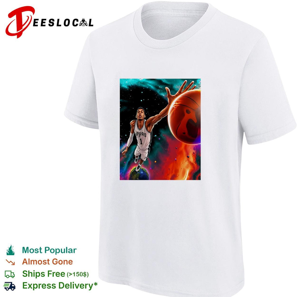 Victor Wembanyama Cosmic Dunk San Antonio Spurs shirt