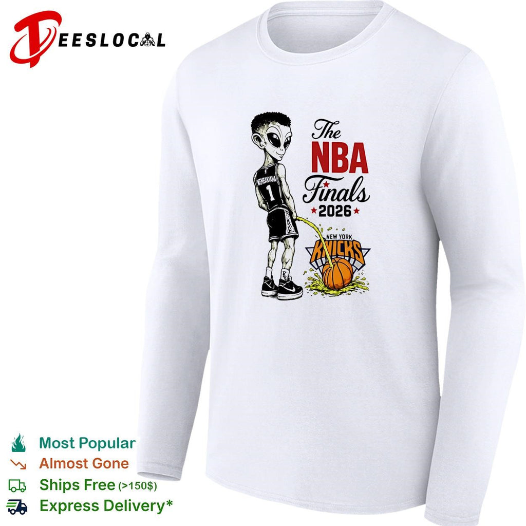 Victor Wembanyama Peeing On Alien Cartoon Anti Knicks Finals 2026 shirt