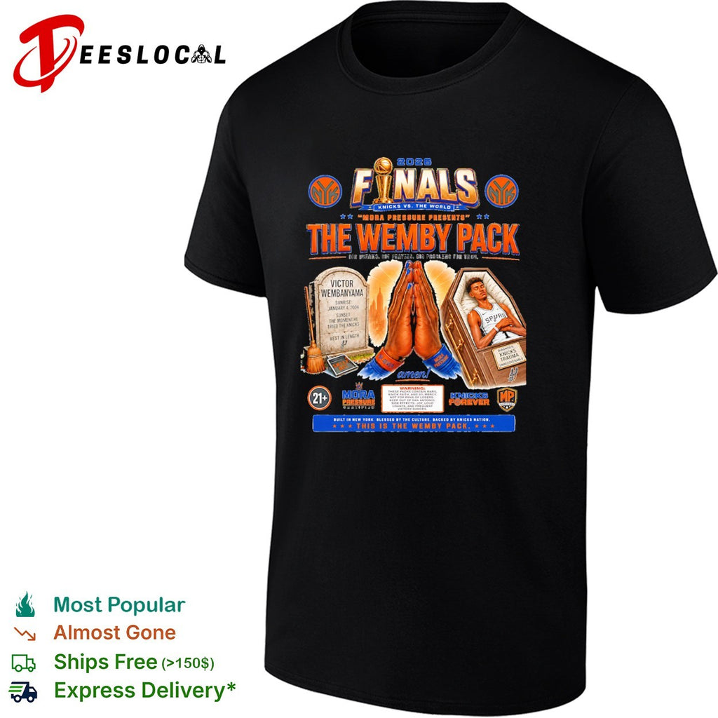 Victor Wembanyama San Antonio Spurs 2026 Finals The Wemby Pack Knicks vs the world shirt