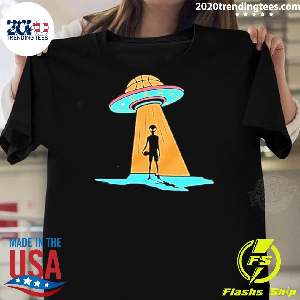 Victor Wembanyama San Antonio Spurs Alien Basketball Abduction Sci Fi Ufo Shirt