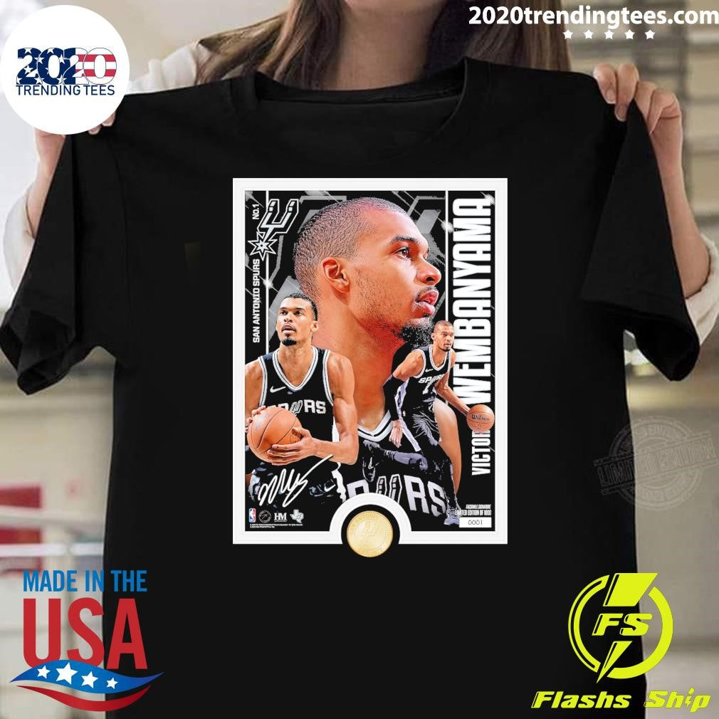Victor Wembanyama San Antonio Spurs Highland Mint Limited Edition Artist Proof Bronze Shirt