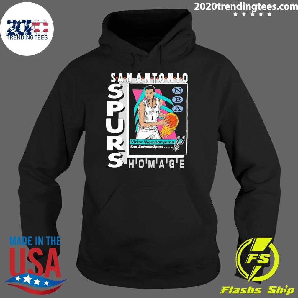 Victor Wembanyama San Antonio Spurs Homage Topps Trading Card Tri-Blend Shirt